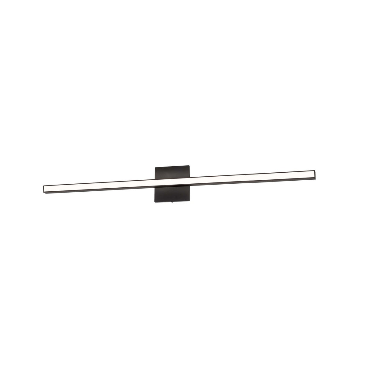 Barre d'éclairage de salle de bain Annita — 1.5" Façade avant, Noir mat, 35 1/2" – Dainolite