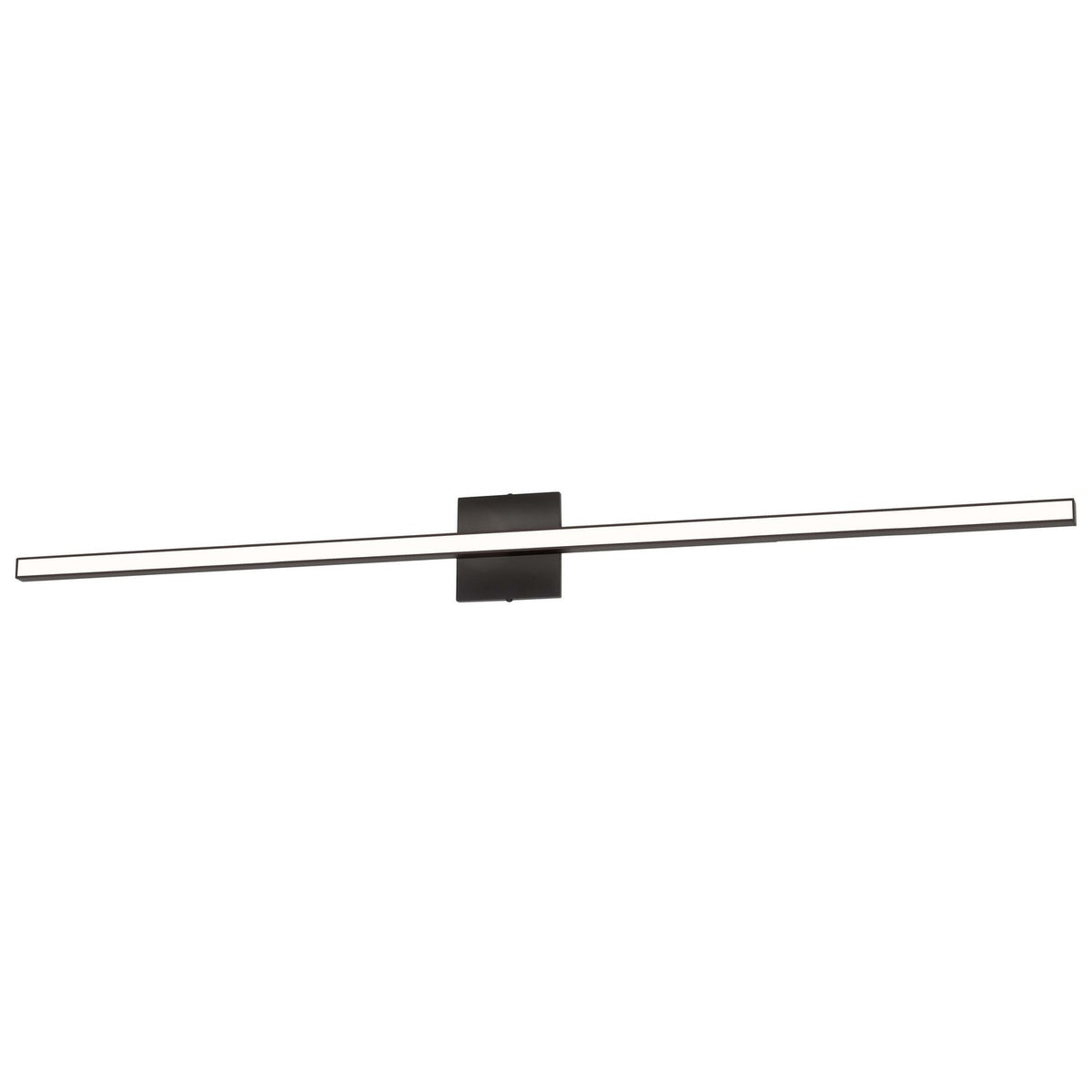 Barre d'éclairage de salle de bain Annita — 1.5" Façade avant, Noir mat, 47 1/2" – Dainolite
