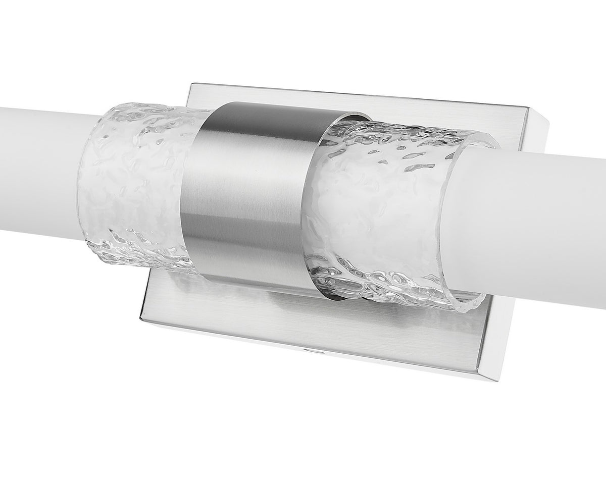Barre d'éclairage de salle de bain Egon Nickel brossé, 18" – vue 5