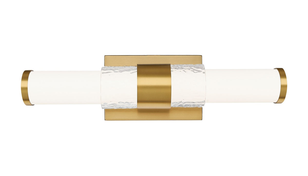 Barre d'éclairage de salle de bain Egon Or moderne, 18" – vue 3