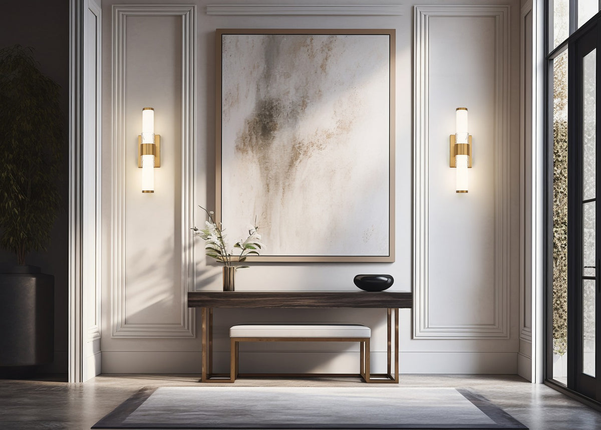 Barre d'éclairage de salle de bain Egon Or moderne, 18" – vue 7