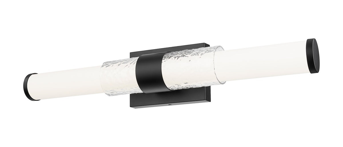 Barre d'éclairage de salle de bain Egon Noir mat, 25" – vue 2