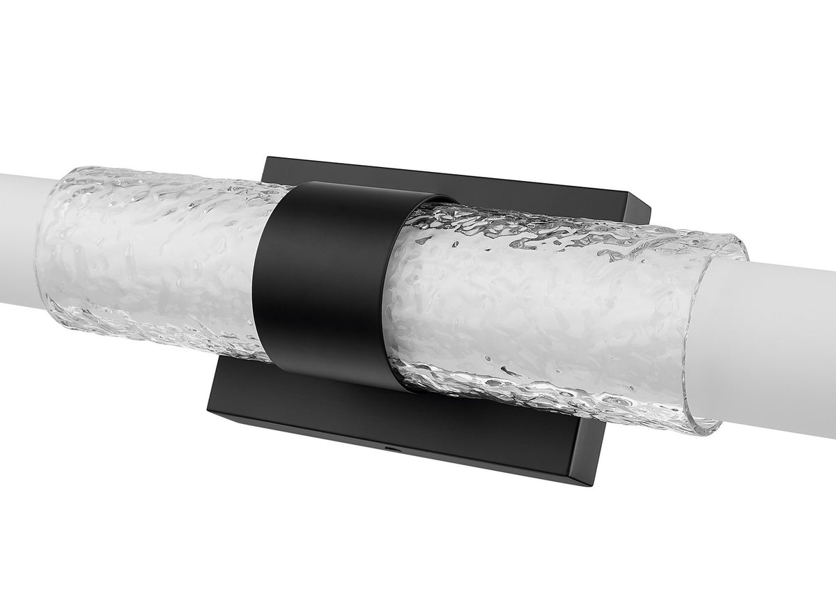Barre d'éclairage de salle de bain Egon Noir mat, 25" – vue 4