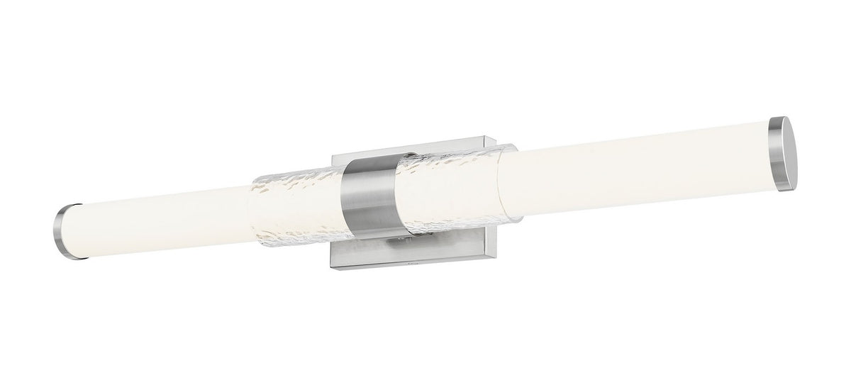 Barre d'éclairage de salle de bain Egon Nickel brossé, 32" – vue 2
