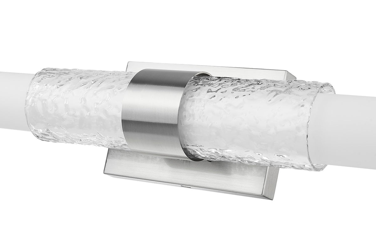 Barre d'éclairage de salle de bain Egon Nickel brossé, 32" – vue 4
