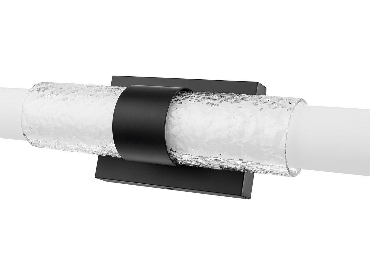 Barre d'éclairage de salle de bain Egon Noir mat, 32" – vue 6