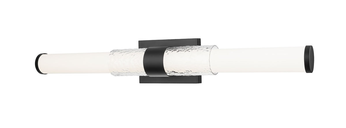 Barre d'éclairage de salle de bain Egon Noir mat, 32" – Z-Lite