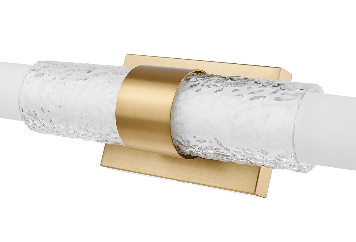 Barre d'éclairage de salle de bain Egon Or moderne, 32" – vue 4