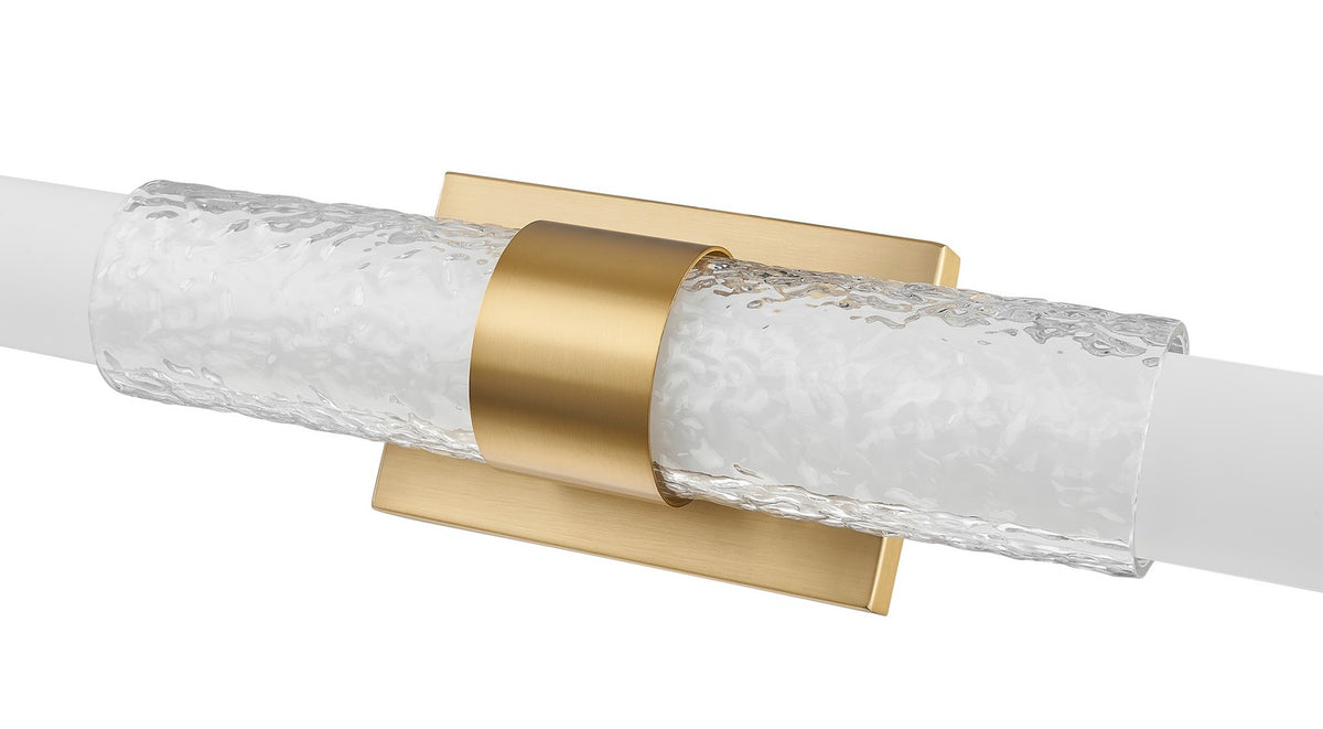 Barre d'éclairage de salle de bain Egon Or moderne, 40" – vue 4