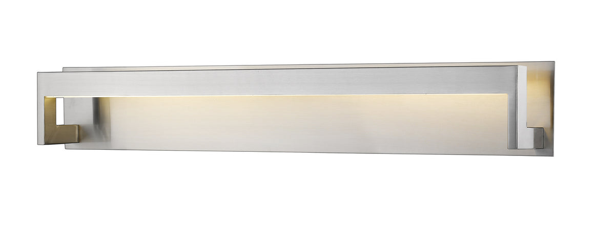 Barre d'éclairage de salle de bain Linc Nickel brossé – Z-Lite