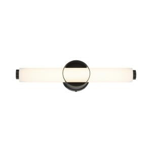 Barre d'éclairage de salle de bain Santoro Noir mat, 19 1/2" – Eurofase