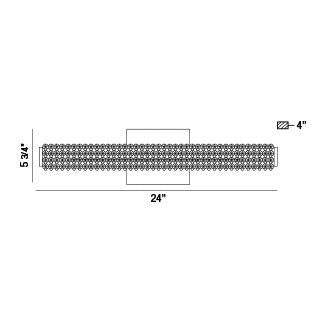 Barre d'éclairage de salle de bain Sassi 24" – vue 5