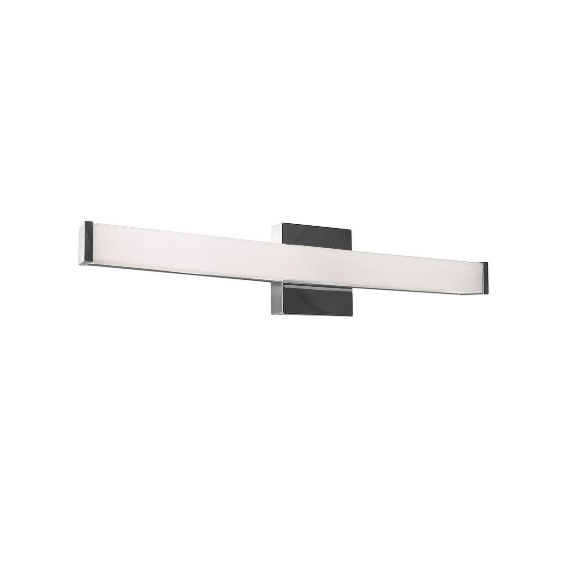 Barre d'éclairage de salle de bain Vasilia 24", Blanc / Chrome poli – Dainolite