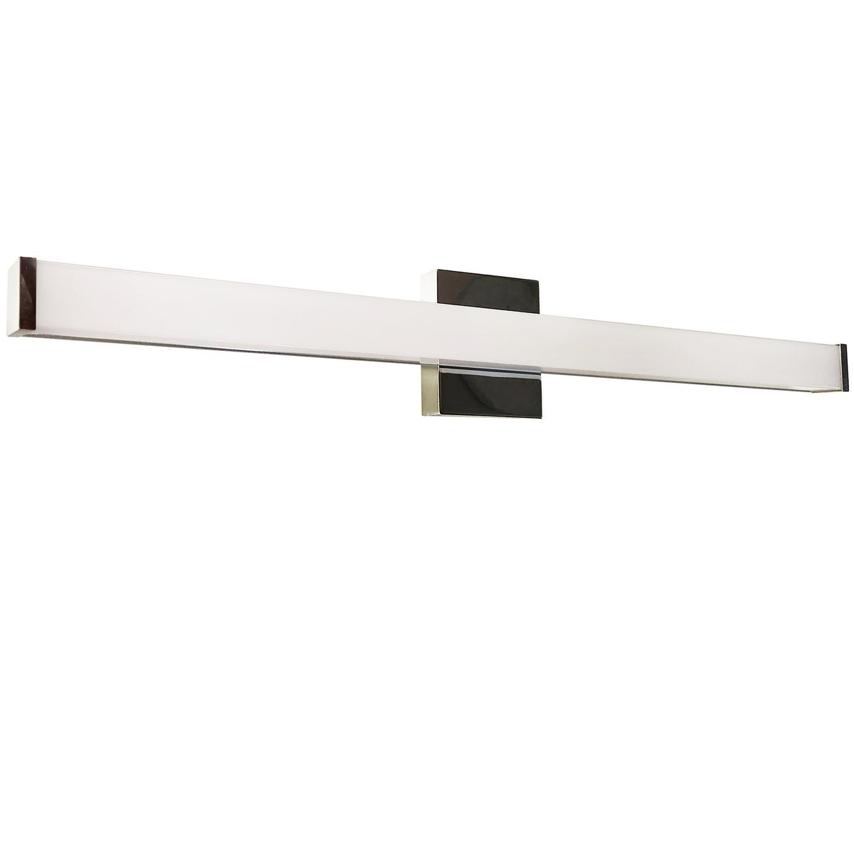 Barre d'éclairage de salle de bain Vasilia 36", Blanc / Chrome poli – Dainolite