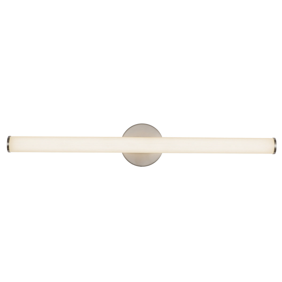 Barre d'éclairage de salle de bain Vire Nickel brossé, 30" – Kuzco Lighting