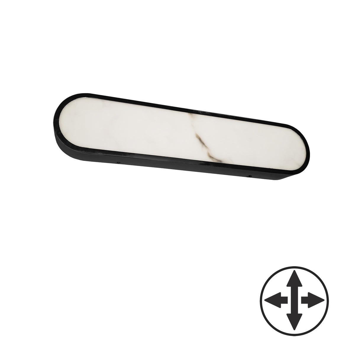 Barre d'éclairage de salle de bain Walsh Noir mat, 22" – vue 2