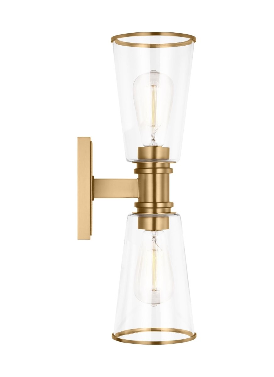 Barre d'éclairage de salle de bain Alessa - Nickel poli by Visual Comfort Studio | Luminaires & cie