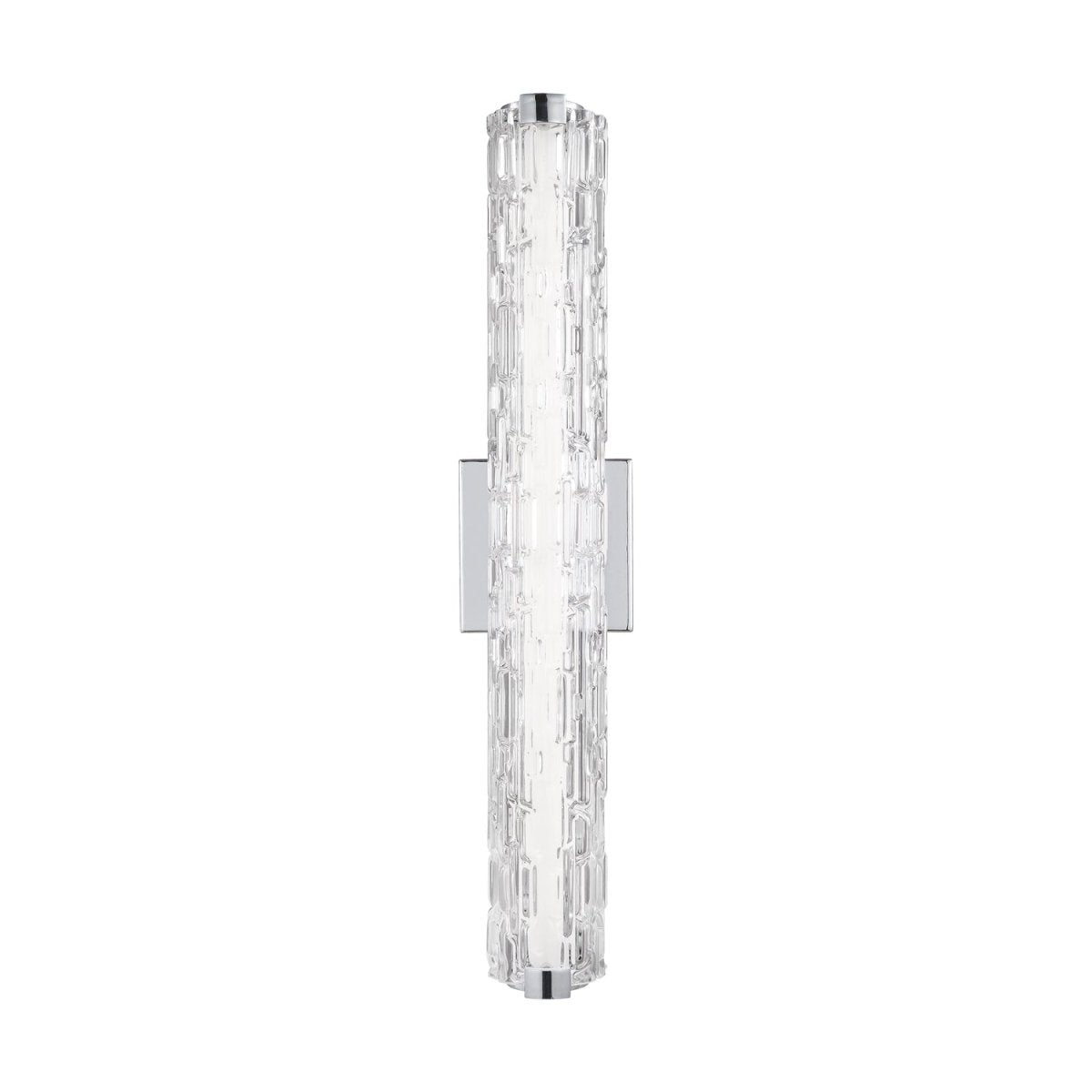 Barre d'éclairage de salle de bain Cutler - Nickel satiné Verre ciselé 36" by Visual Comfort Studio | Luminaires & cie
