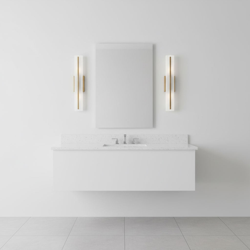 Barre d'éclairage de salle de bain Dex - Nickel brossé 29 7/8" by Visual Comfort Studio | Luminaires & cie