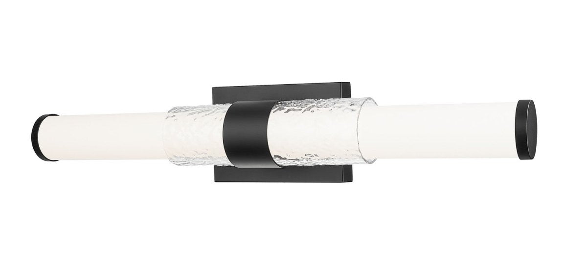 Barre d'éclairage de salle de bain Egon - Noir mat 25" by Z-Lite | Luminaires & cie