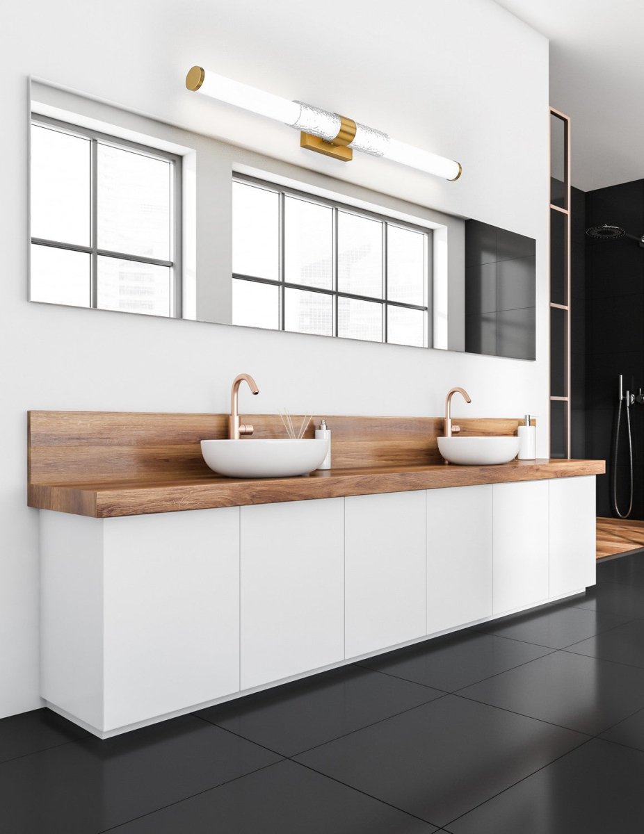 Barre d'éclairage de salle de bain Egon - Or moderne 40" by Z-Lite | Luminaires & cie