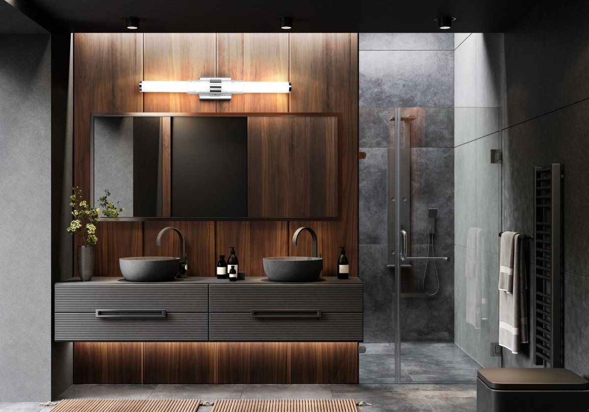 Barre d'éclairage de salle de bain Egon - Or moderne 40" by Z-Lite | Luminaires & cie