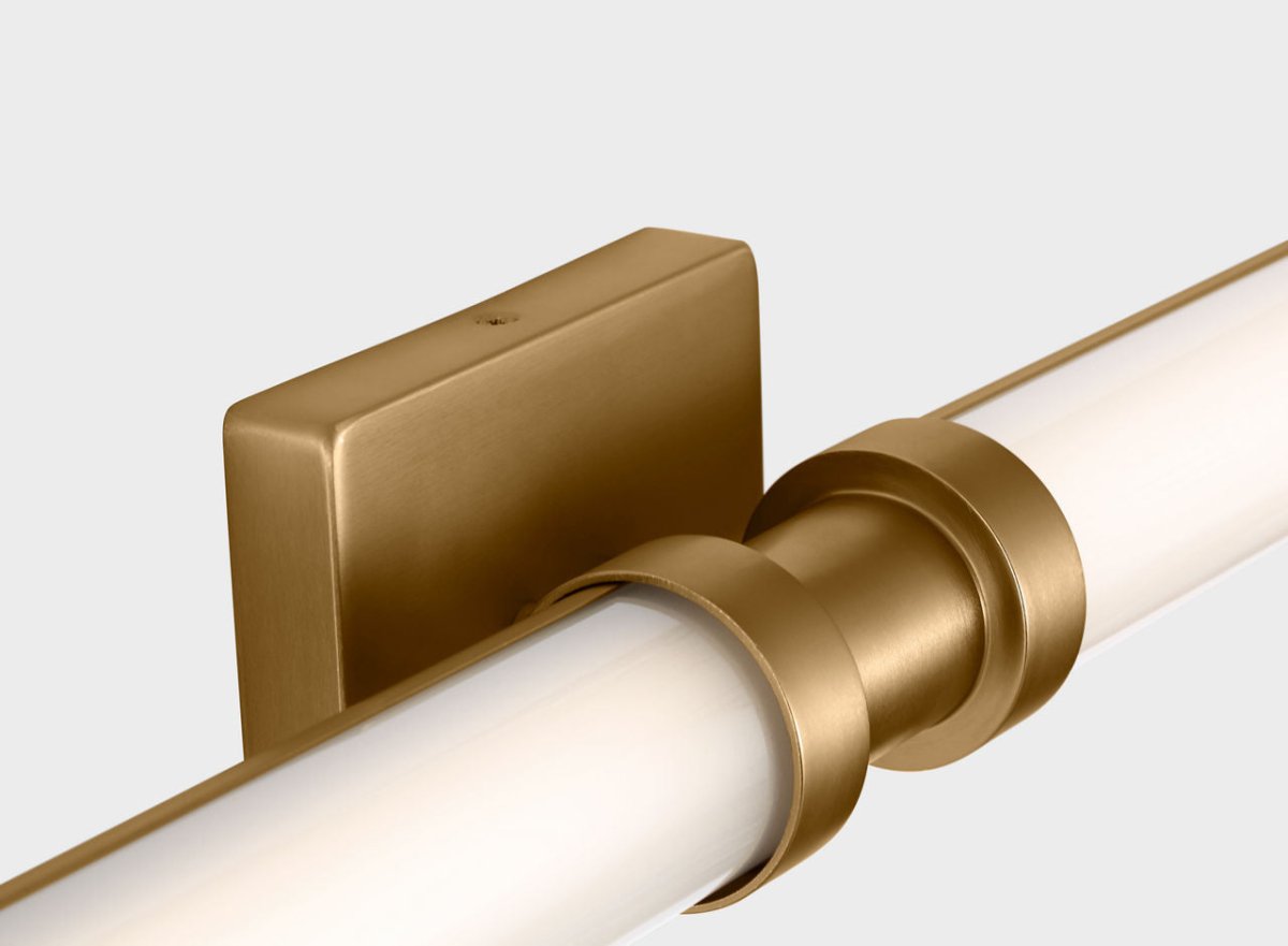 Barre d'éclairage de salle de bain Kiel - Nickel brossé 48" by Visual Comfort Studio | Luminaires & cie
