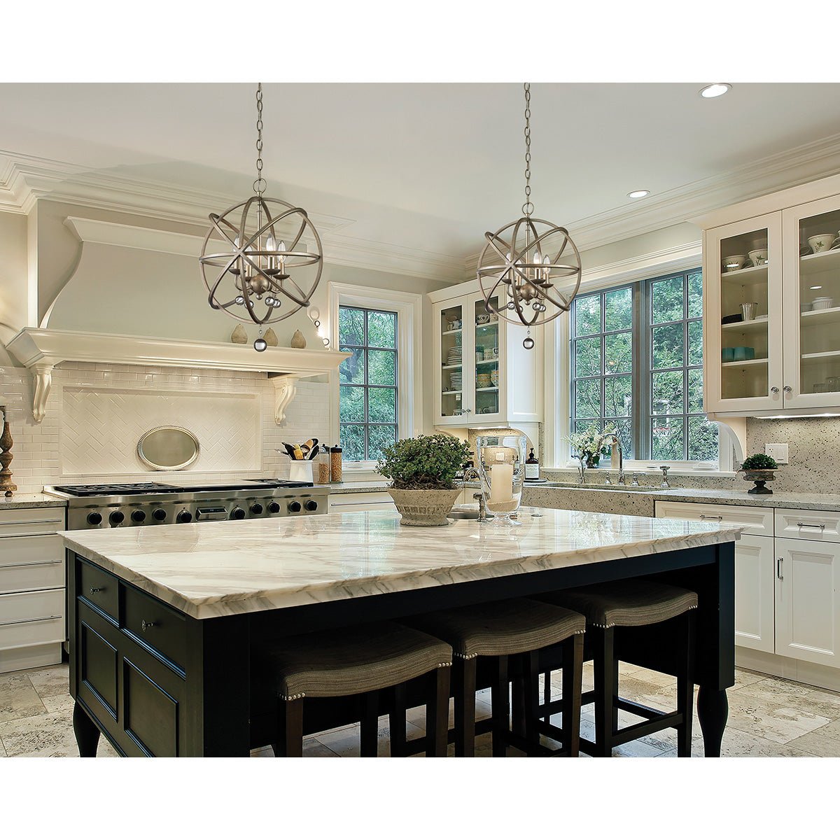 Chandelier Acadia - Argent antique 16" by Z - Lite | Luminaires & cie
