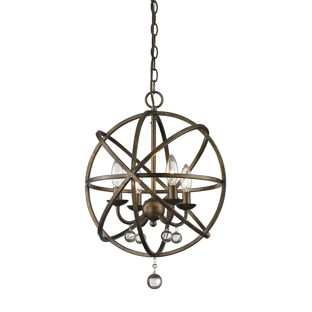 Chandelier Acadia - Bronze Or 16" by Z - Lite | Luminaires & cie