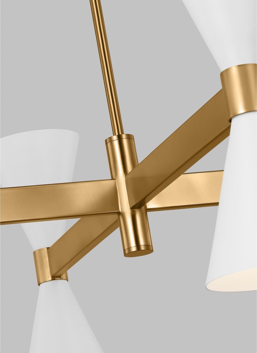 Chandelier Albertine - Blanc mat 48" by Visual Comfort Studio | Luminaires & cie