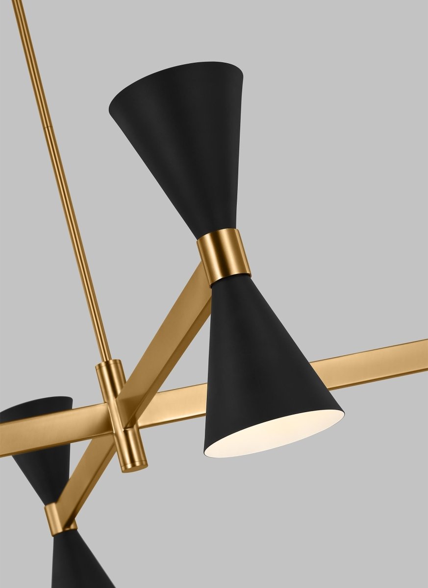 Chandelier Albertine - Noir de minuit 32" by Visual Comfort Studio | Luminaires & cie