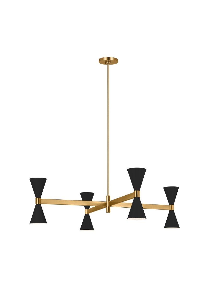 Chandelier Albertine - Noir de minuit 32" by Visual Comfort Studio | Luminaires & cie