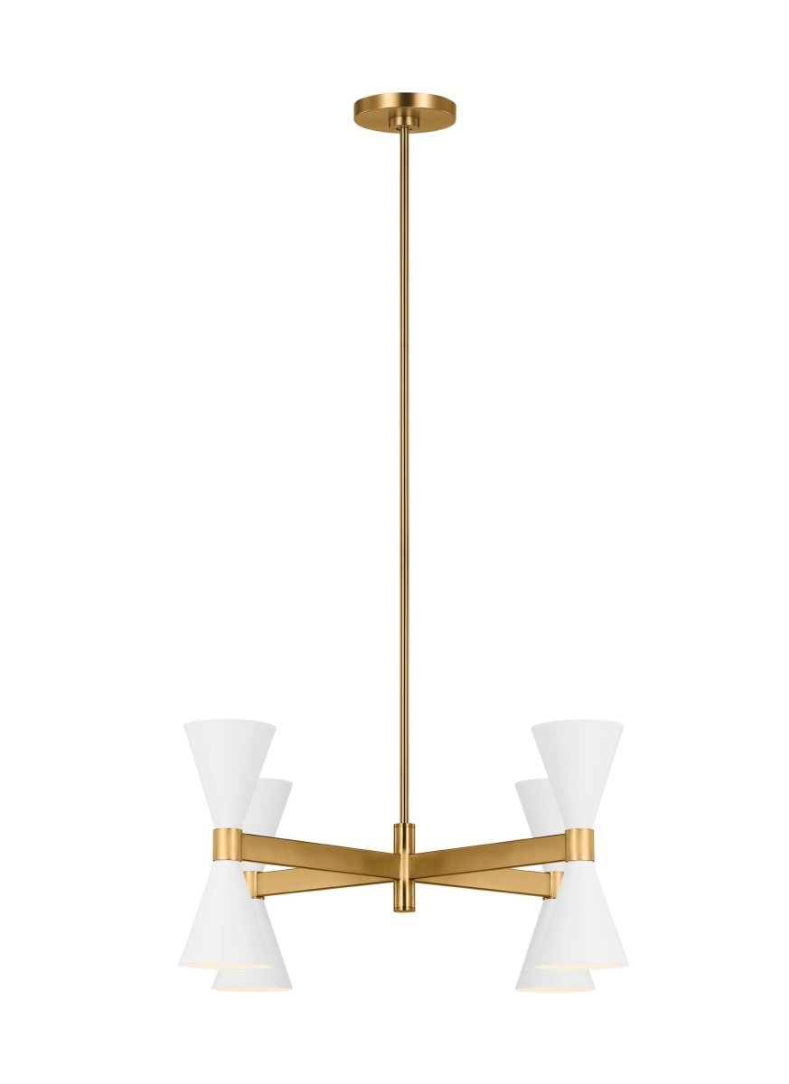 Chandelier Albertine - Blanc mat 32" by Visual Comfort Studio | Luminaires & cie