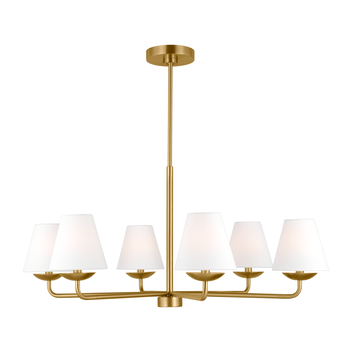 Chandelier Albion - Laiton satiné 34" by Visual Comfort Studio | Luminaires & cie