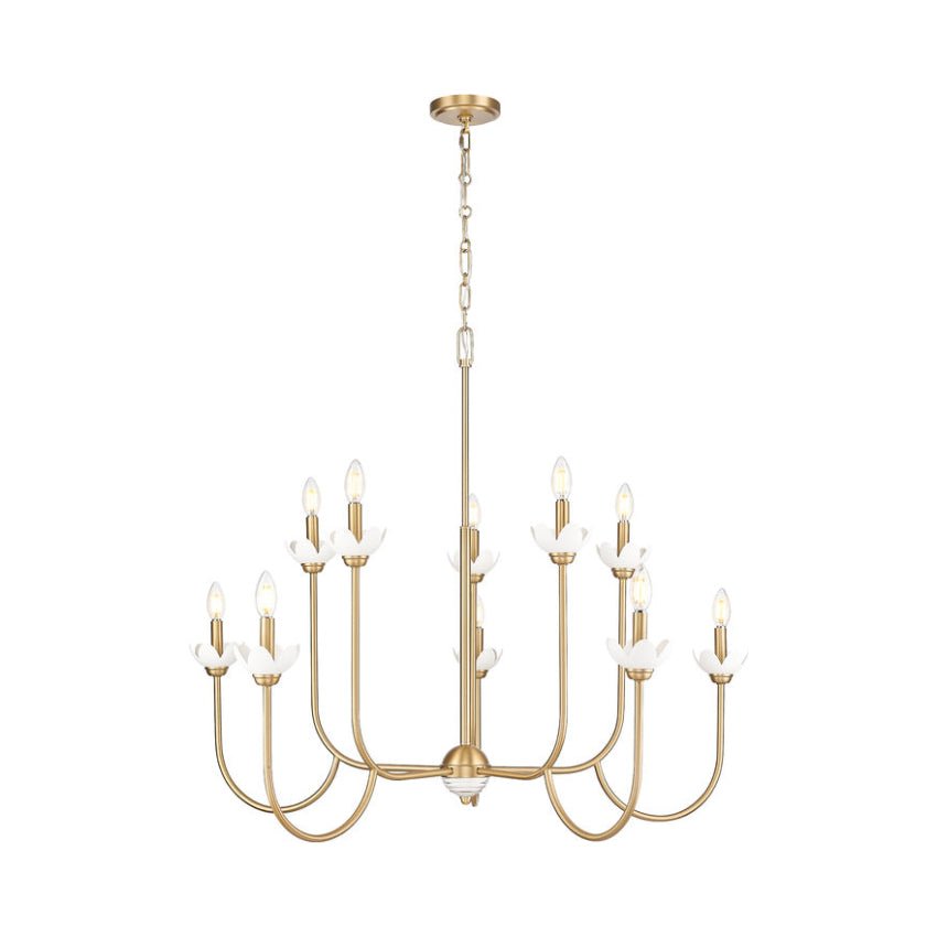 Chandelier Allistair - Or moderne 42" by Z - Lite | Luminaires & cie