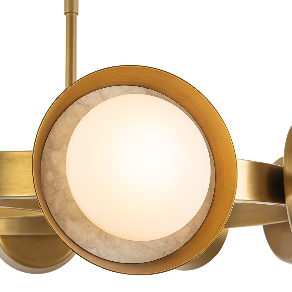 Chandelier Alonso - Laiton vintage 37 1/4" by Alora Lighting | Luminaires & cie