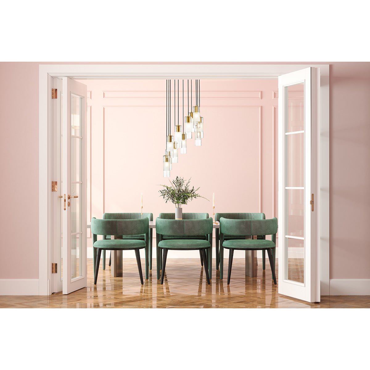 Chandelier Alton - Or moderne 24" by Z - Lite | Luminaires & cie