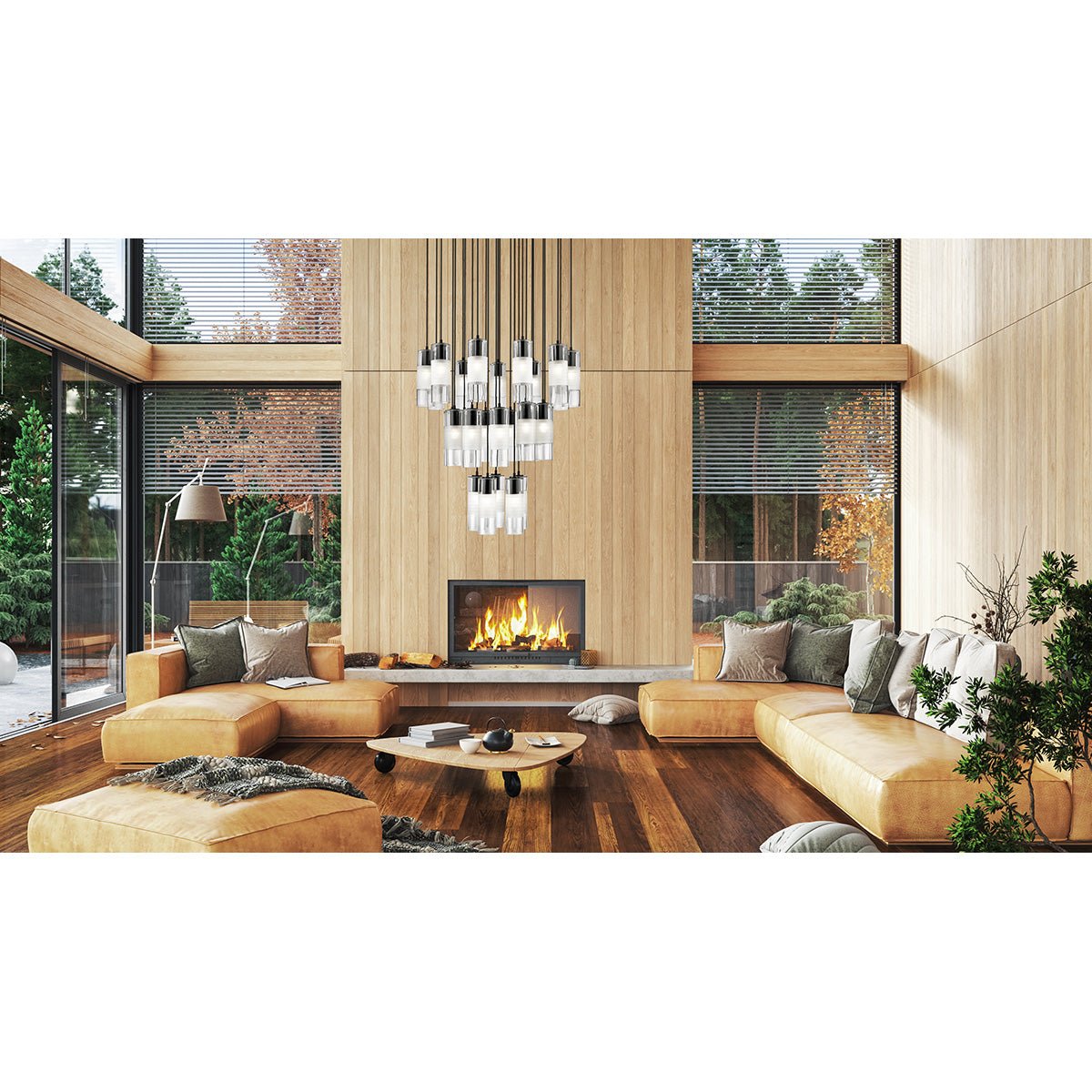 Chandelier Alton - Noir mat 36" by Z - Lite | Luminaires & cie