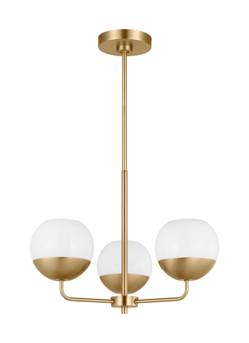 Chandelier Alvin - Laiton satiné 20 1/4" Ampoules DEL incluses by Visual Comfort Studio | Luminaires & cie