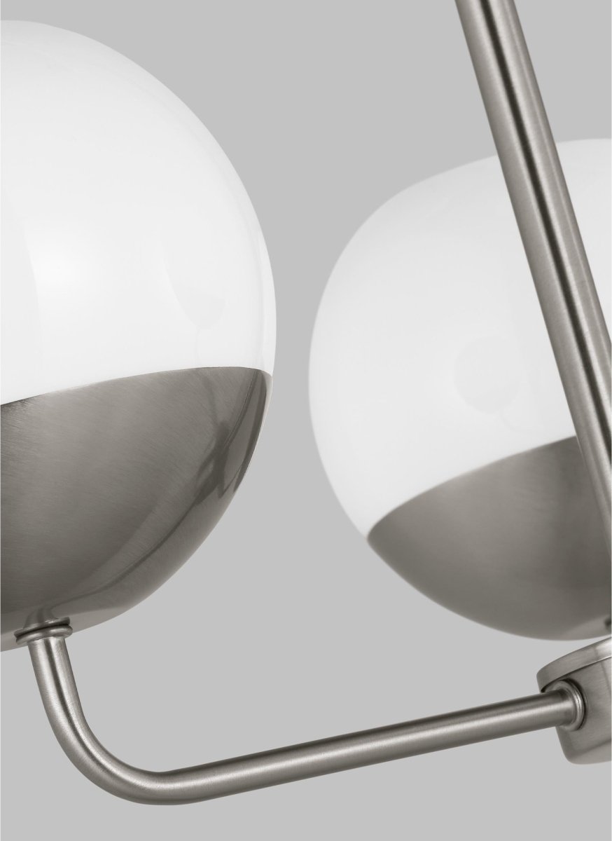 Chandelier Alvin - Nickel brossé 20 1/4" Ampoules DEL incluses by Visual Comfort Studio | Luminaires & cie