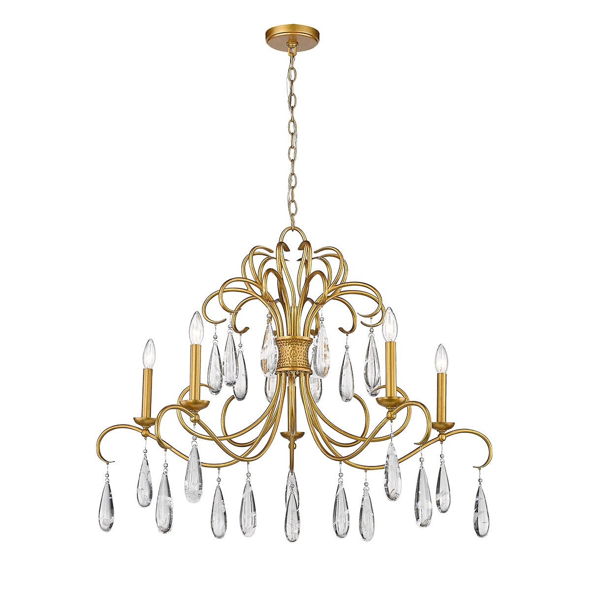 Chandelier Amara - Or doré by Z - Lite | Luminaires & cie