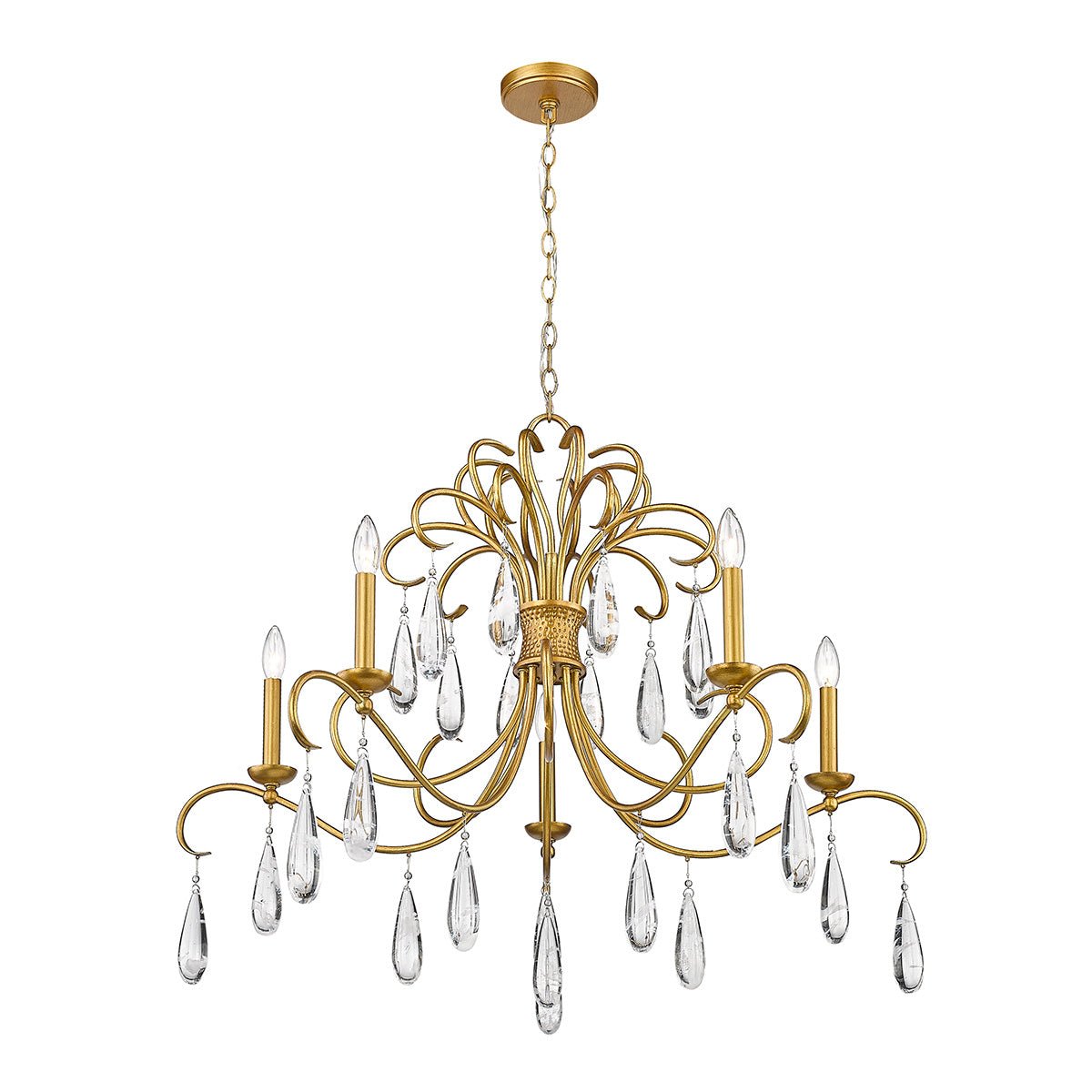 Chandelier Amara - Or doré by Z - Lite | Luminaires & cie