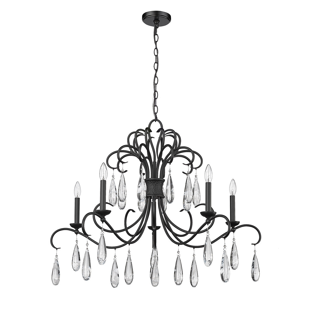 Chandelier Amara - Noir mat by Z - Lite | Luminaires & cie