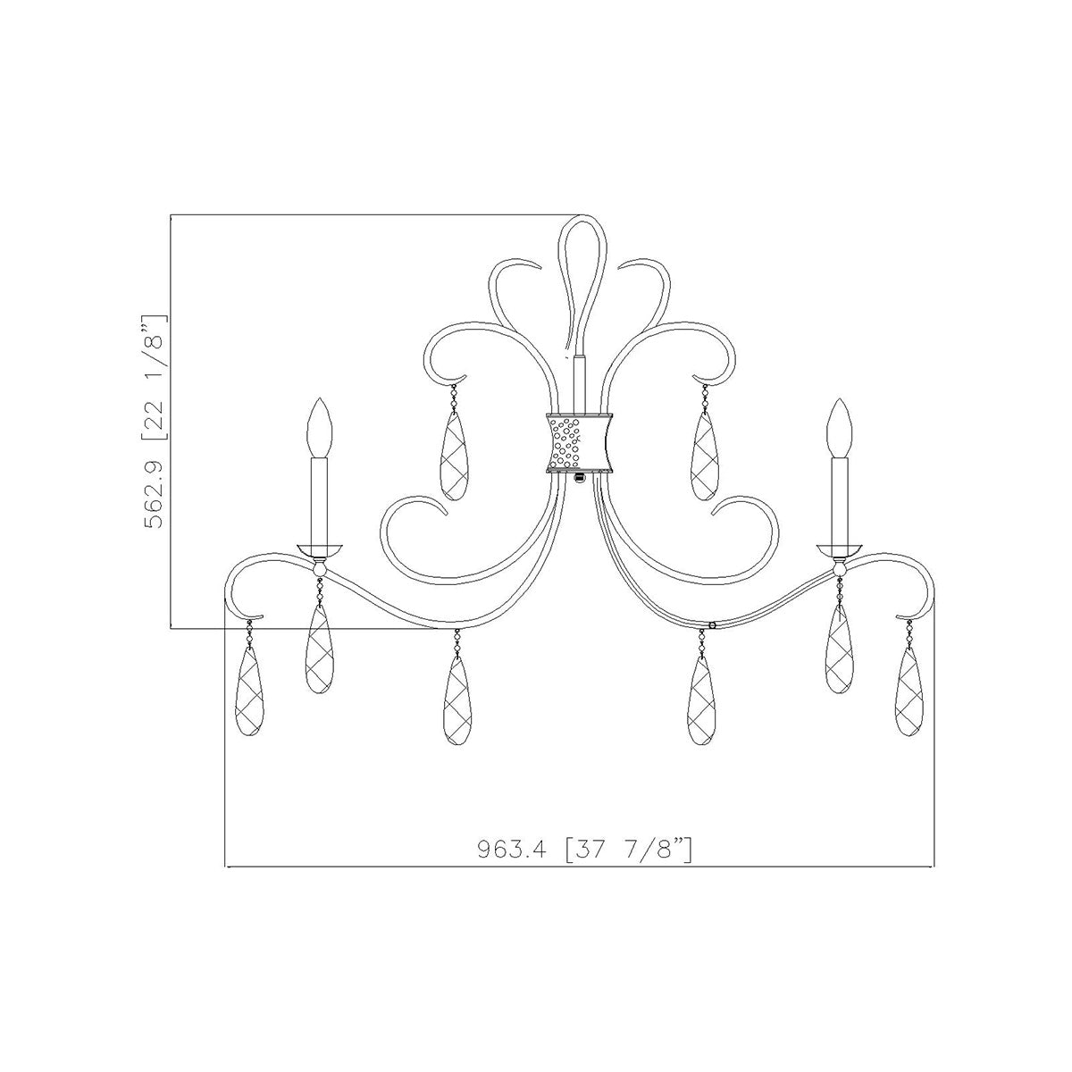 Chandelier Amara - Noir mat by Z - Lite | Luminaires & cie