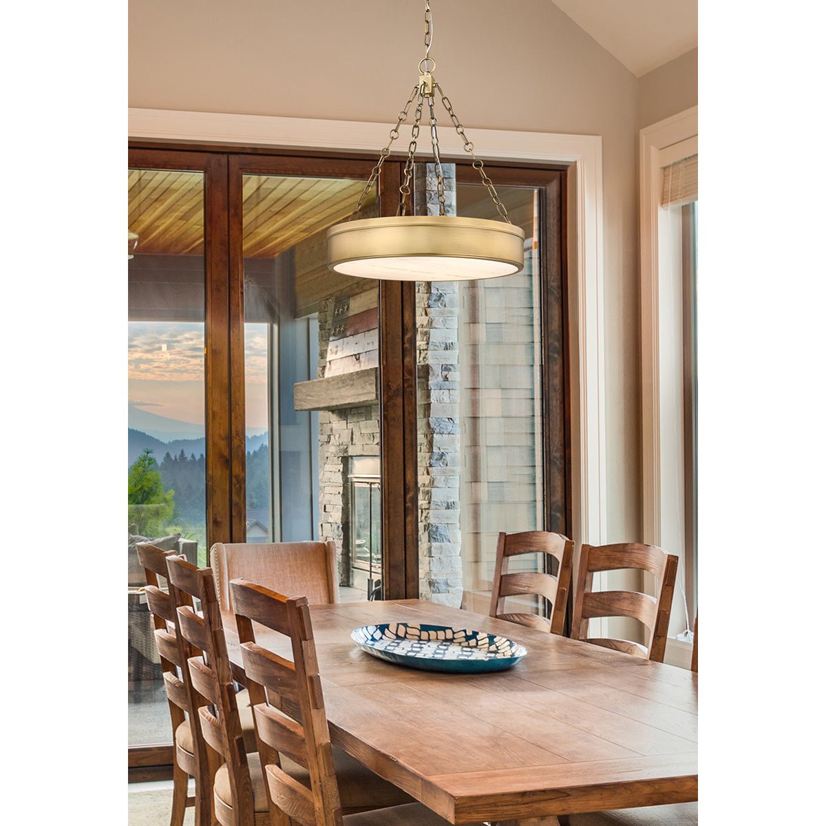 Chandelier Anders - Laiton frotté by Z - Lite | Luminaires & cie