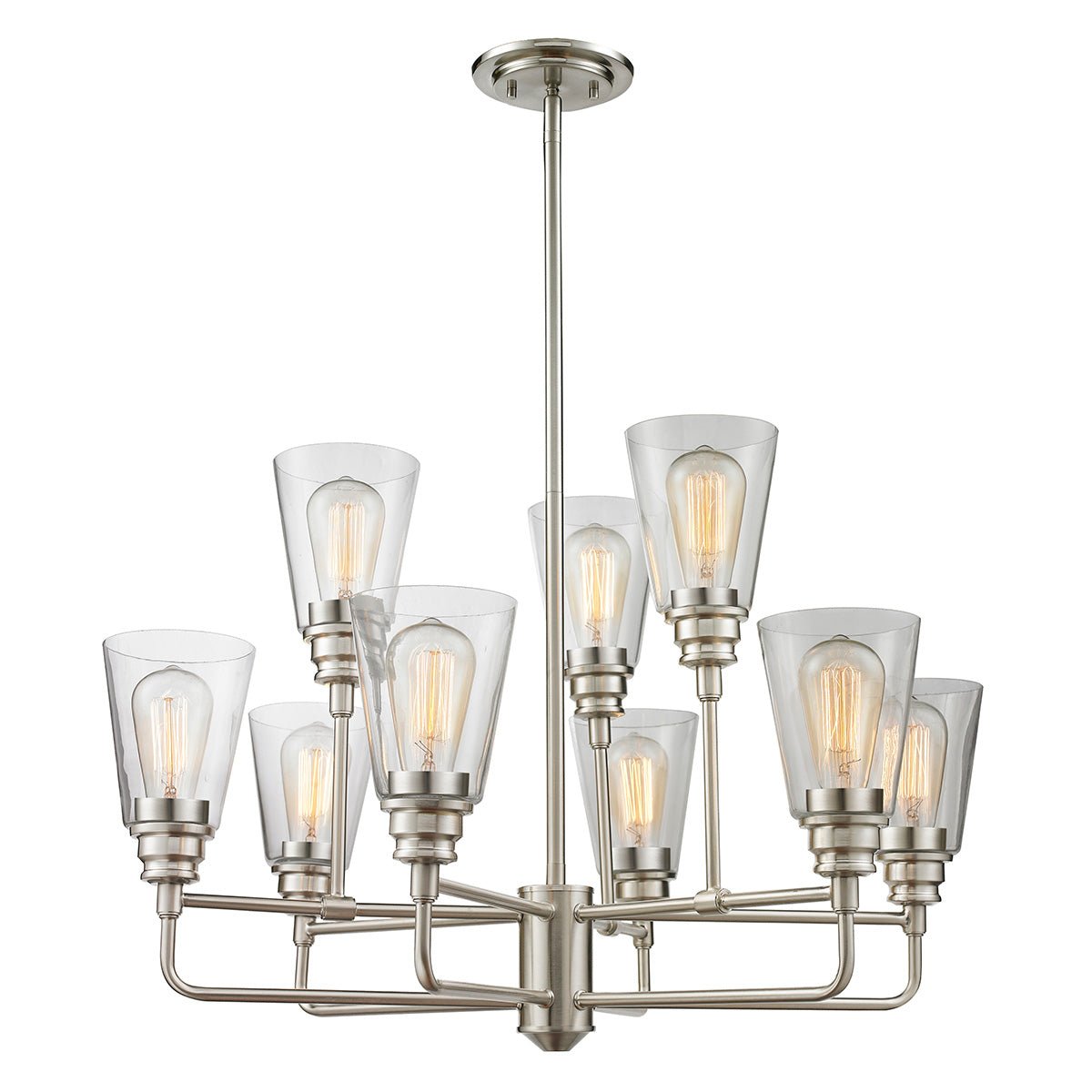Chandelier Annora - Nickel brossé 29" by Z - Lite | Luminaires & cie