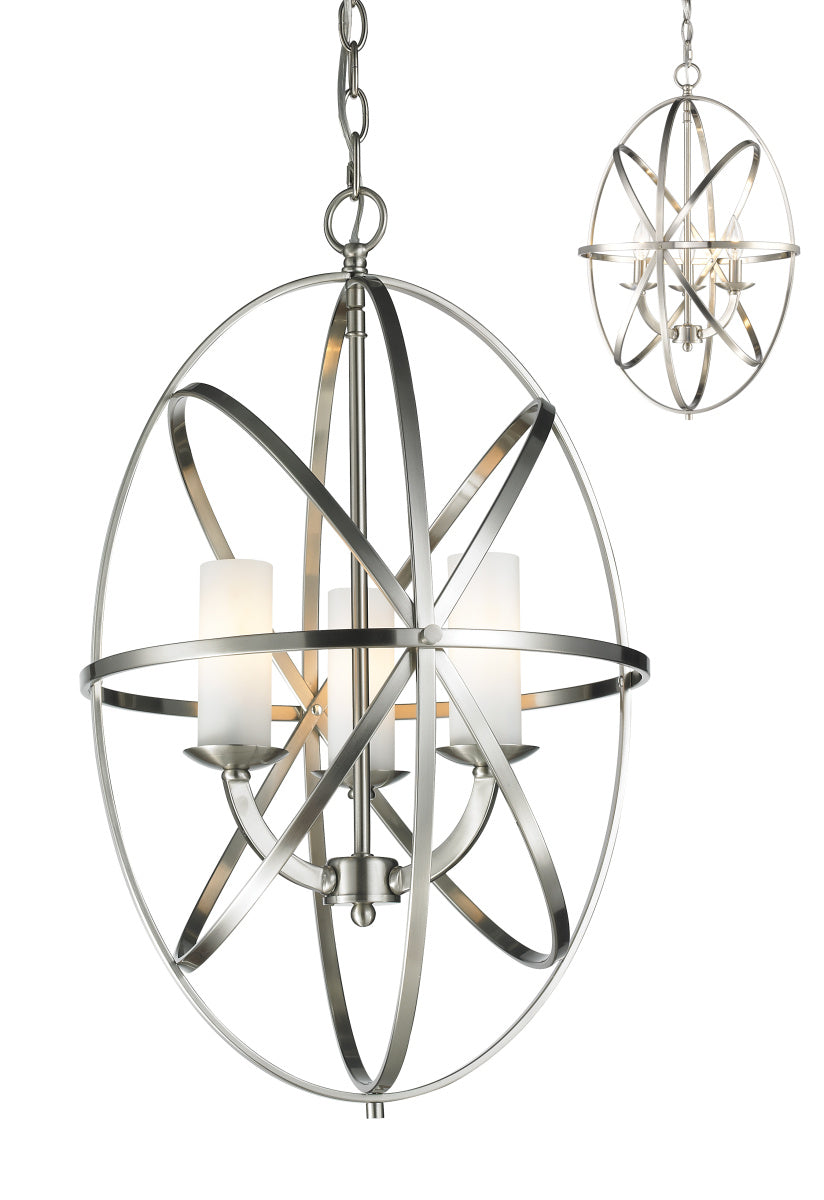 Lustre Aranya Nickel brossé, 16" – Z-Lite