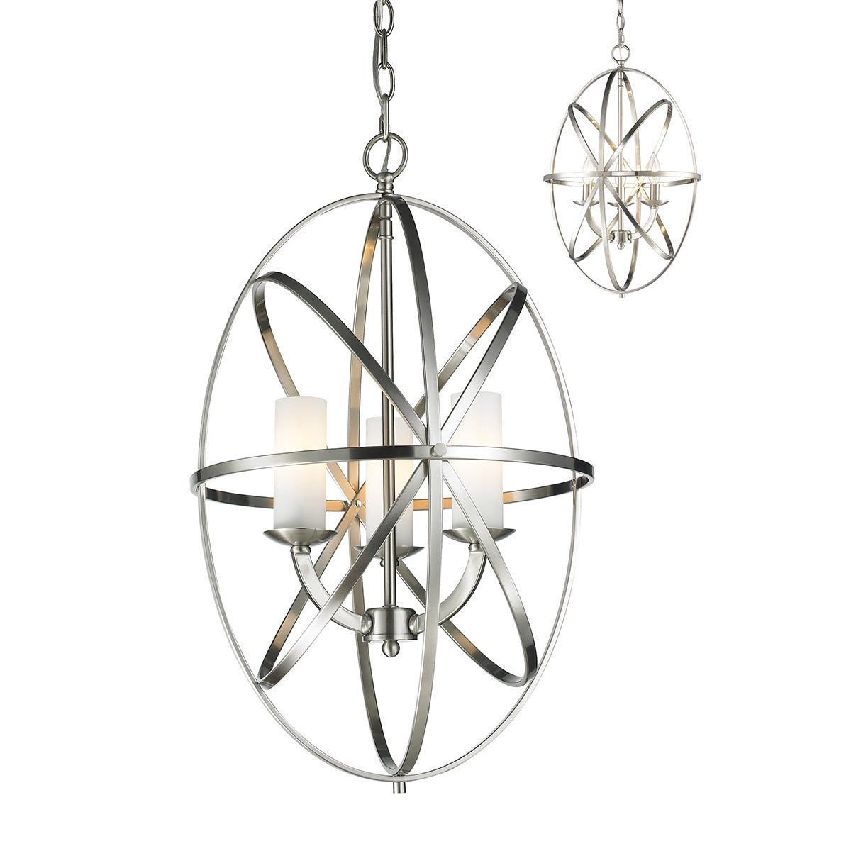 Chandelier Aranya - Nickel brossé 16" by Z - Lite | Luminaires & cie