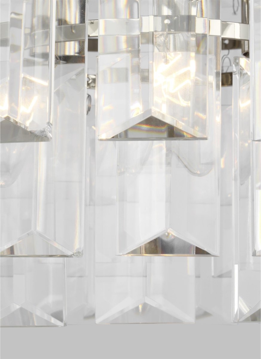 Chandelier Arden - Nickel poli 16 1/8" by Visual Comfort Studio | Luminaires & cie