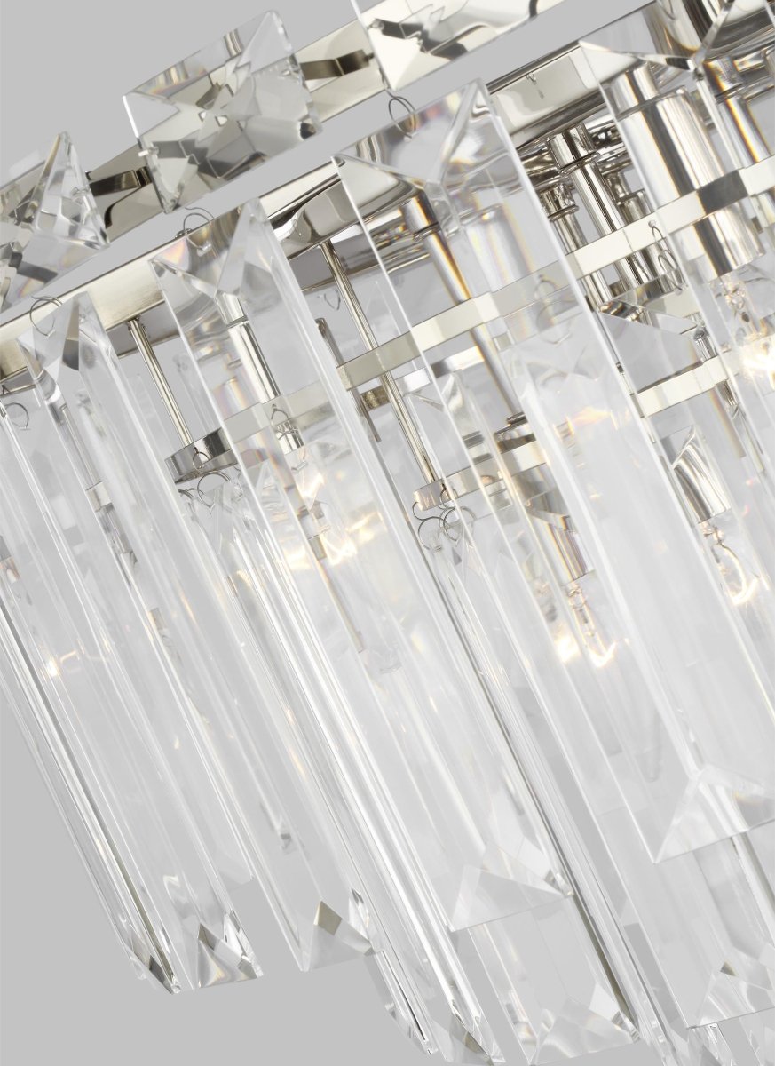 Chandelier Arden - Nickel poli 32 7/8" by Visual Comfort Studio | Luminaires & cie